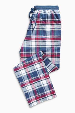 Blue/Pink Woven Check Bottoms